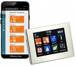 Dezentrale Lüftung Zentralregler SEC-Touch / WEB-APP