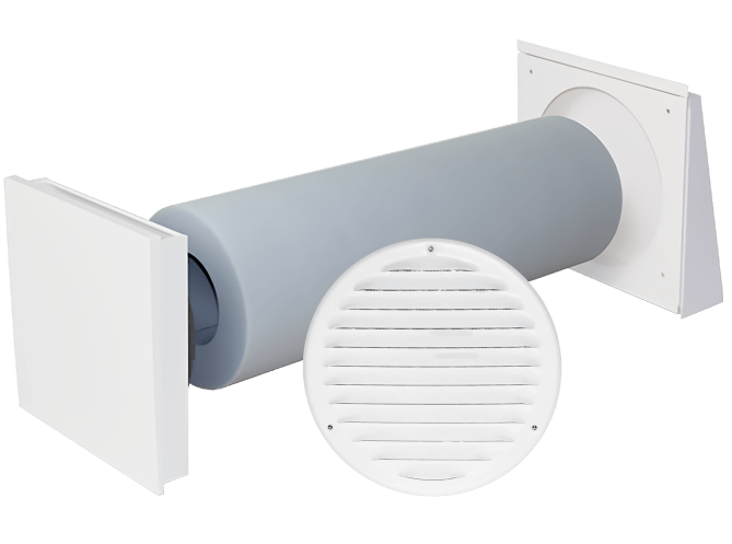 Decentralised ventilation SEVi 160ALD - sound-insulated fresh air diffuser