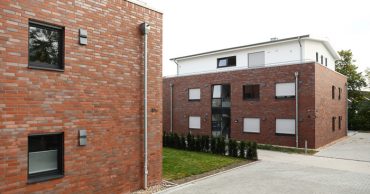 2 modern apartment buildings