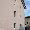 Multi-family housing estate with soffit ventilators