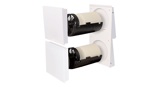 Decentralised ventilation SEVi 160D - Single room ventilation