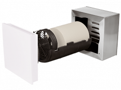 Decentralised ventilation SEVi 160L - wall installation from 150 mm