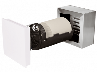 Decentralised ventilation SEVi 160L - wall installation from 150 mm