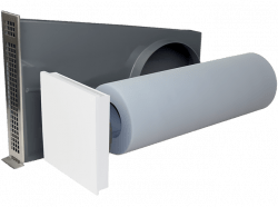 Decentralised ventilation SEVi 160ALD - sound-insulated fresh air outlet - reveal version