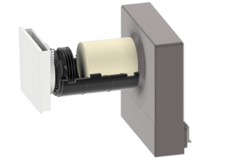 Decentralised ventilation SEVi 160ULF - Deflection facade (ETICS  clinker facade and others...)